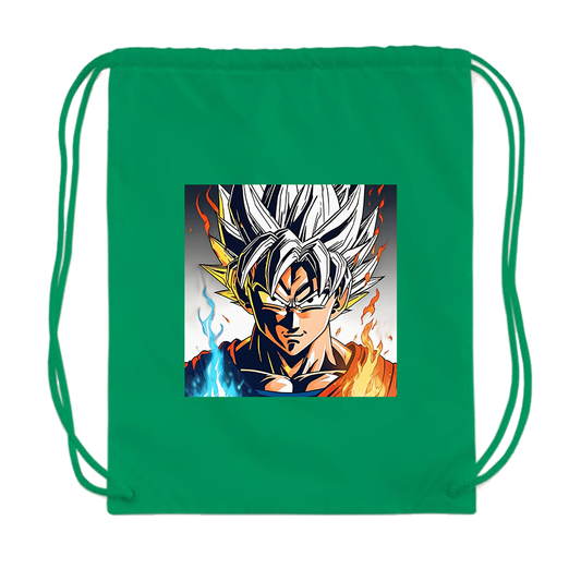 Goku Fire Dragon Ball Z Cartoon Drawstring Bag