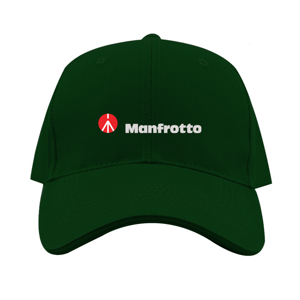 Manfrotto Logo  Dad Baseball Cap Hat