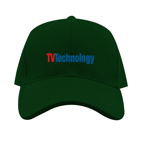 TV Technology Logo  Dad Baseball Cap Hat