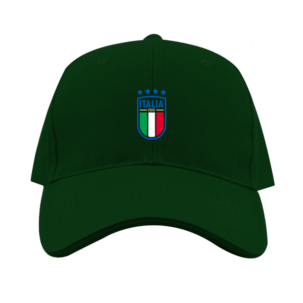 Italy National Soccer Dad Baseball Cap Hat