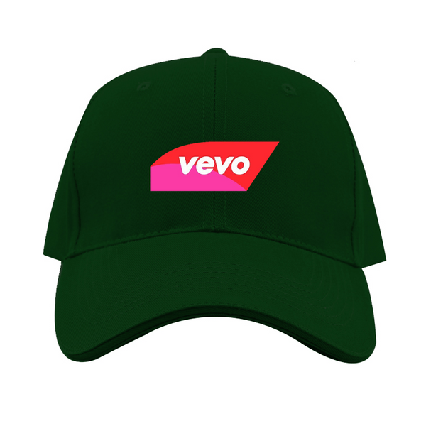 Vevo Thumbnail Banner Logo  Dad Baseball Cap Hat