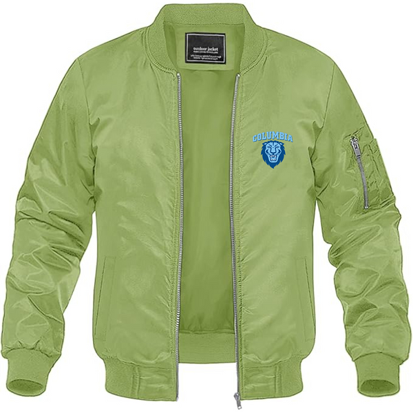Men's  Columbia Lions Lightweight Bomber Jacket Windbreaker Softshell Varsity Jacket Coat