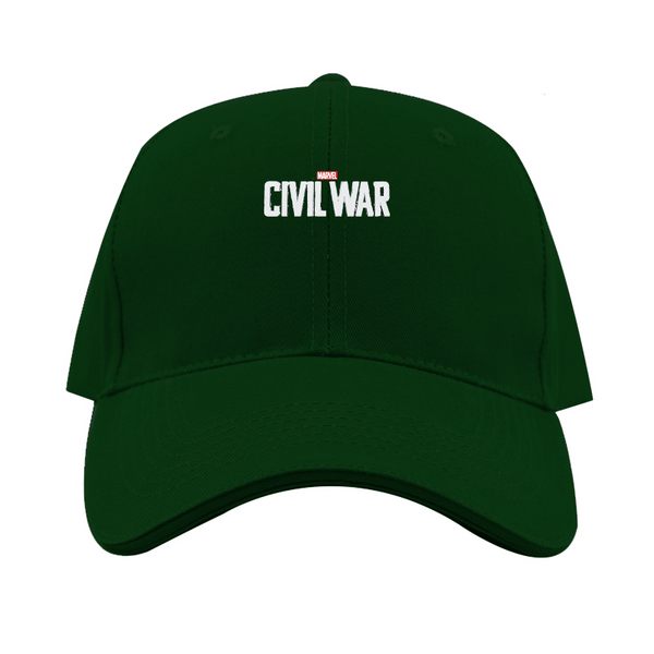 Marvel Civil War  Logo Dad Baseball Cap Hat