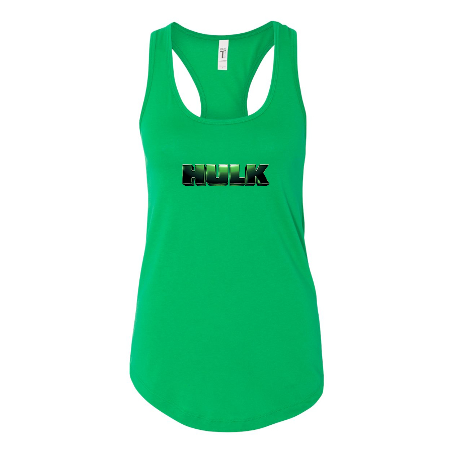 Women's The Hulk Marvel Superhero Racerback Tank Top