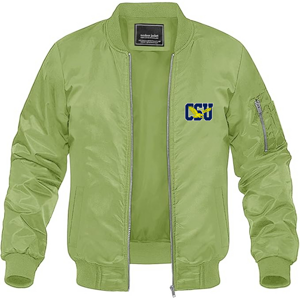 Men's   Coppin State Eagles Lightweight Bomber Jacket Windbreaker Softshell Varsity Jacket Coat