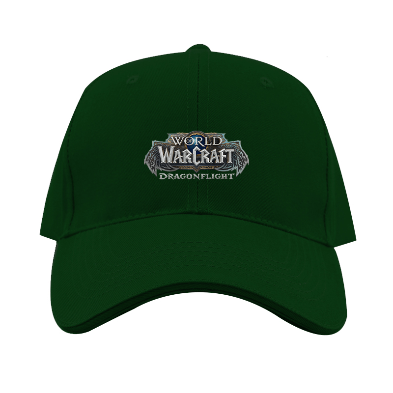 World of Warcraft Dragon Flight Game Dad Baseball Cap Hat