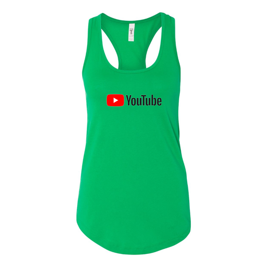 Women's YouTube Social Video Steaming Racerback Tank Top