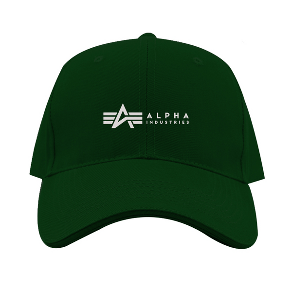 Alpha Industries Logo  Dad Baseball Cap Hat