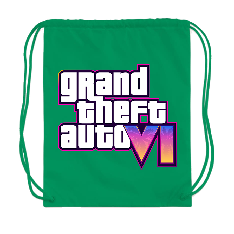 GTA 6 Grand Theft Auto VI Drawstring Bag Game