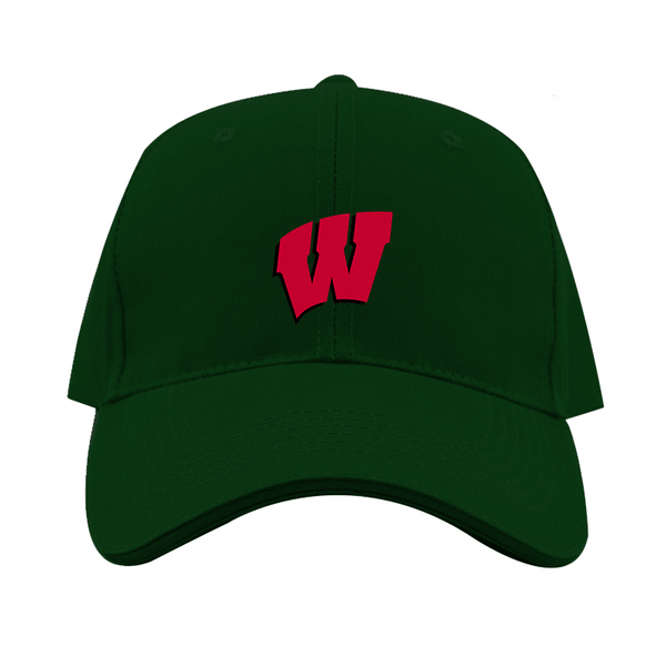 Wisconsin Badgers Logo  Dad Baseball Cap Hat