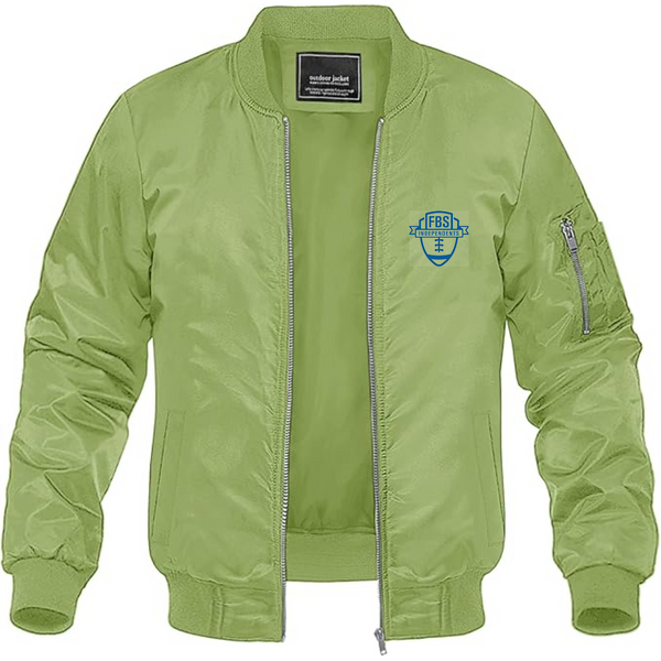 Men's Division I FBS Independents Lightweight Bomber Jacket Windbreaker Softshell Varsity Jacket Coat