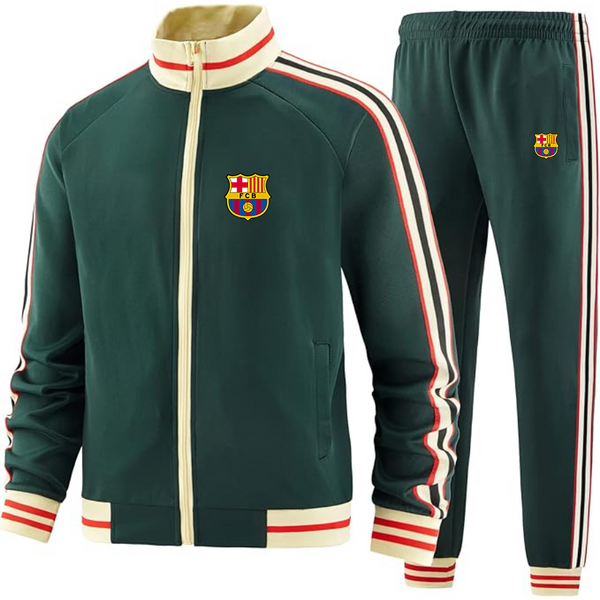 Men's  F.C. Barcelona Soccer - Premium Two-Piece Designer Tracksuit