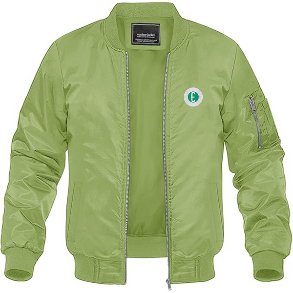 Men's Edsel Logo Lightweight Bomber Jacket Windbreaker Softshell Varsity Jacket Coat