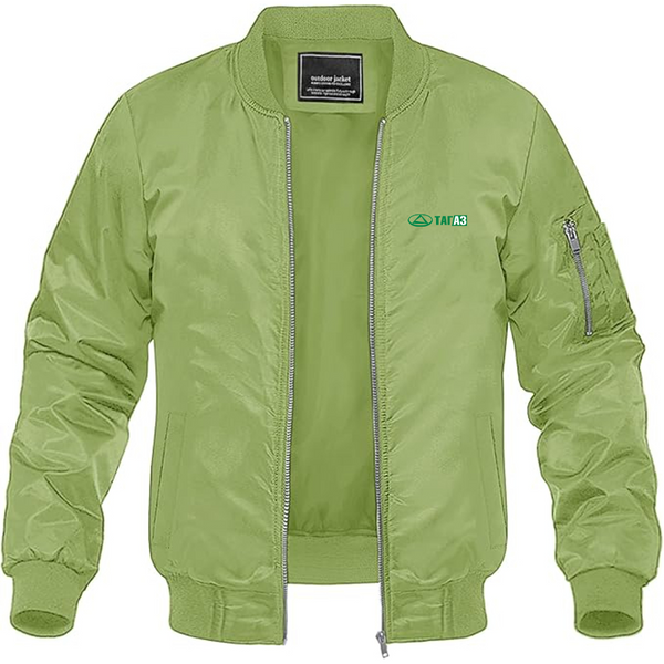 Men's TagAz Logo Lightweight Bomber Jacket Windbreaker Softshell Varsity Jacket Coat