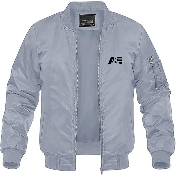 Men's AE Logo Lightweight Bomber Jacket Windbreaker Softshell Varsity Jacket Coat