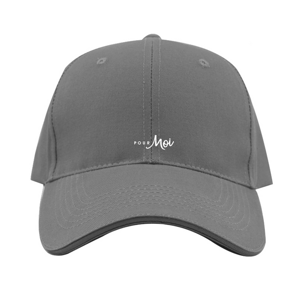 Pour Moi Logo  Dad Baseball Cap Hat