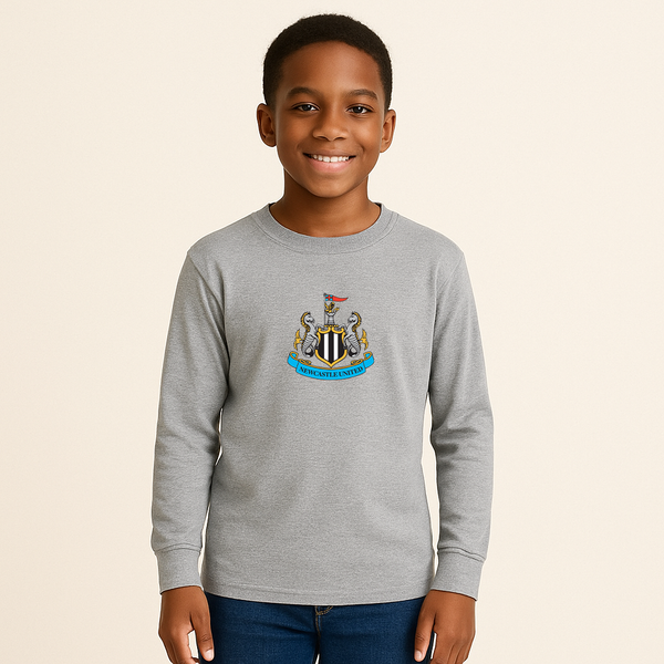 Youth Kids Newcastle United FC Long Sleeve T-Shirt