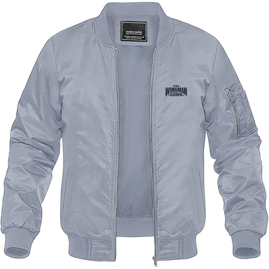 Men's Wingman Logo Lightweight Bomber Jacket