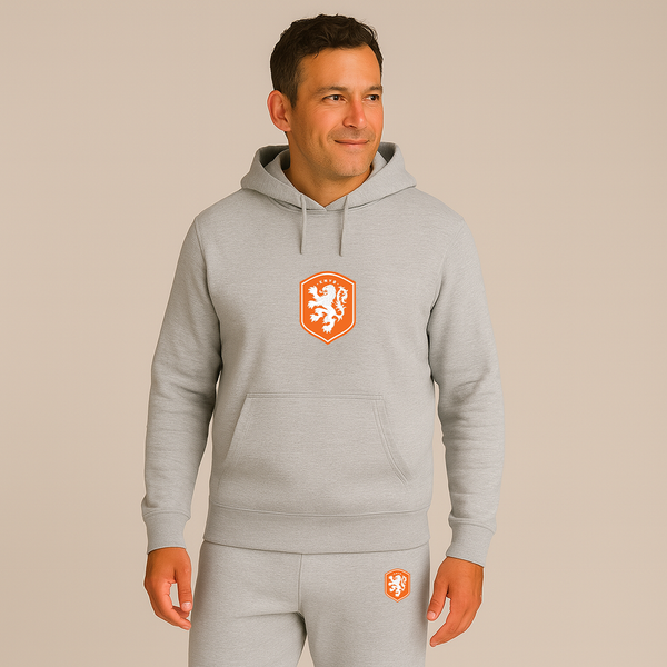 Men's Netherlands National Soccer Team Hoodie Joggers Set