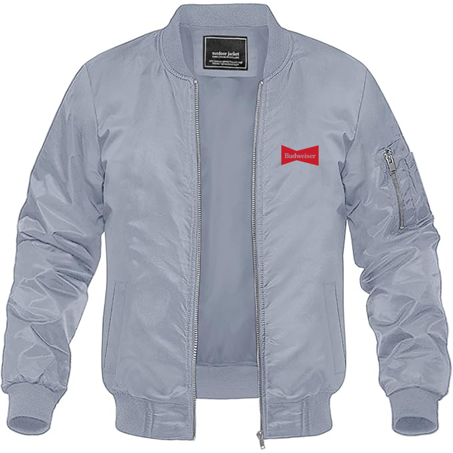 Men's Budweiser Logo Lightweight Bomber Jacket