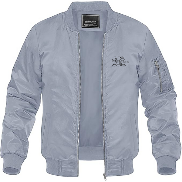 Men's The Goo Goo Dolls Logo Lightweight Bomber Jacket Windbreaker Softshell Varsity Jacket Coat