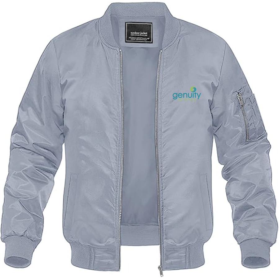 Men's Genuity Science Logo Lightweight Bomber Jacket