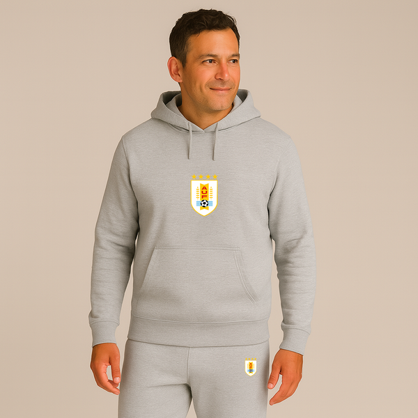 Men's Uruguay National Soccer Team Hoodie Joggers Set