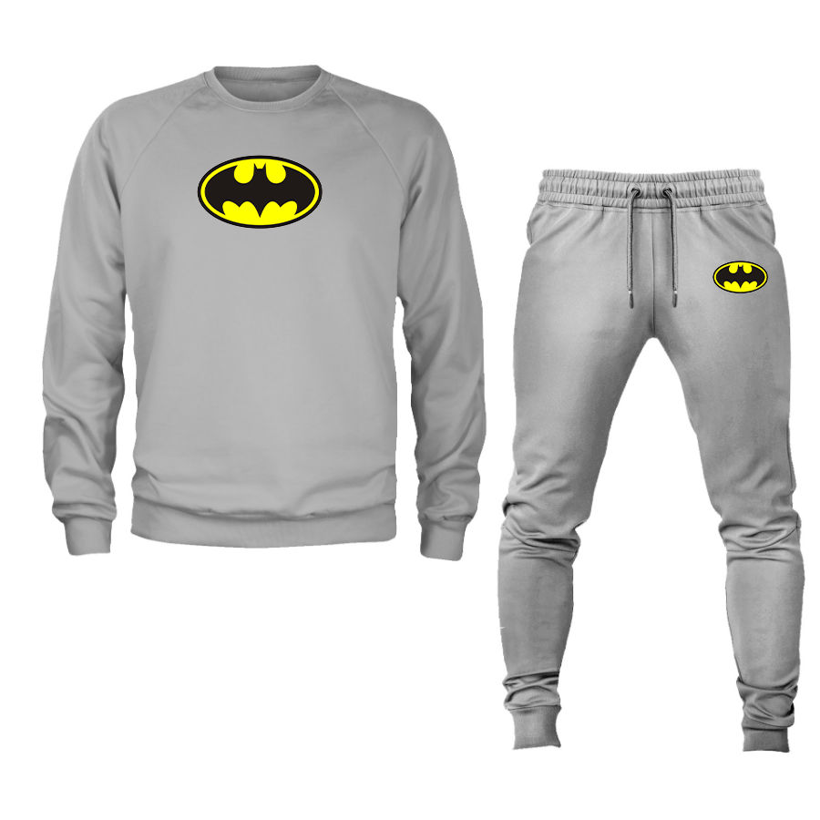 Men's DC Comics Batman Superhero Crewneck Sweatshirt Joggers Suit