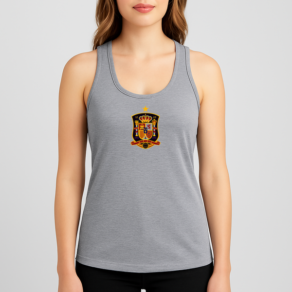 Women's Spain National Soccer Team Racerback Tank Top