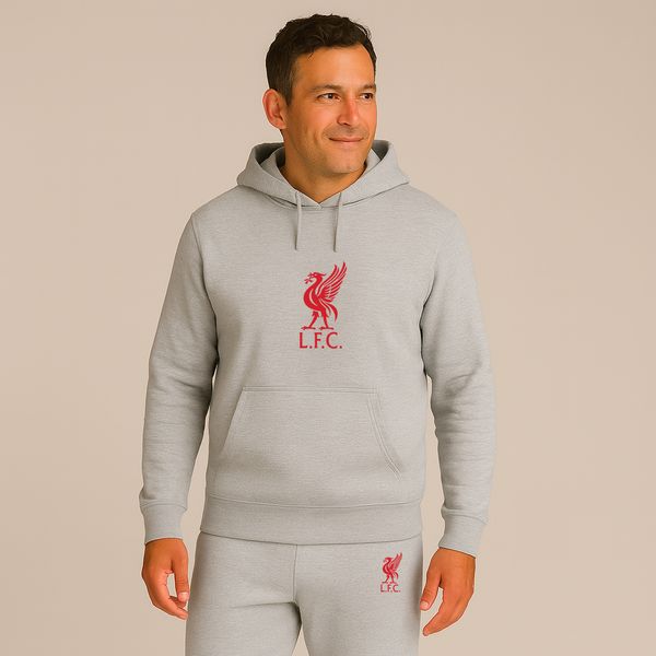 Men's Liverpool L.F.C. Soccer Logo Hoodie Joggers Set