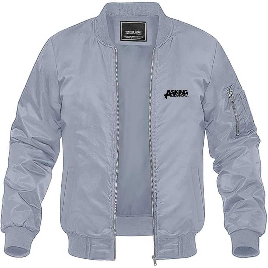 Men's Asking Alexandria Logo Lightweight Bomber Jacket