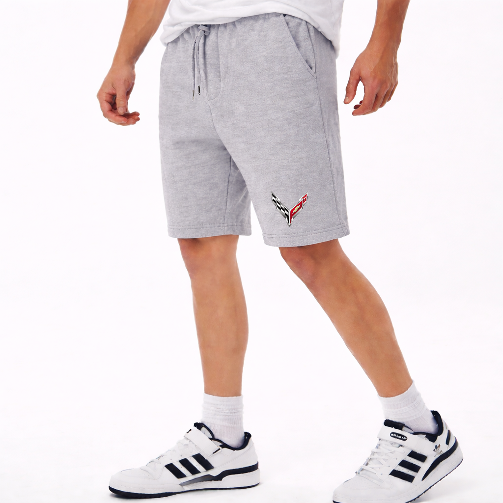 Men's Chevrolet Corvette Car Athletic Fleece Shorts