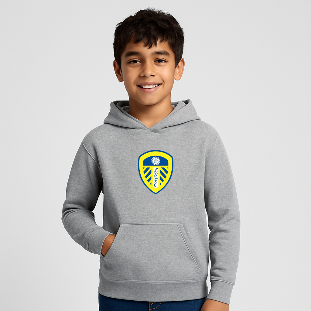 Youth Kids Leeds United Football Club Pullover Hoodie