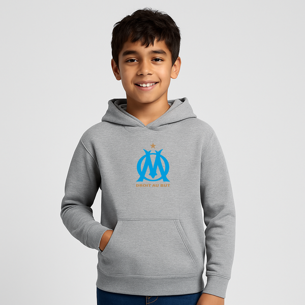 Youth Kids Olympique de Marseille FC Pullover Hoodie