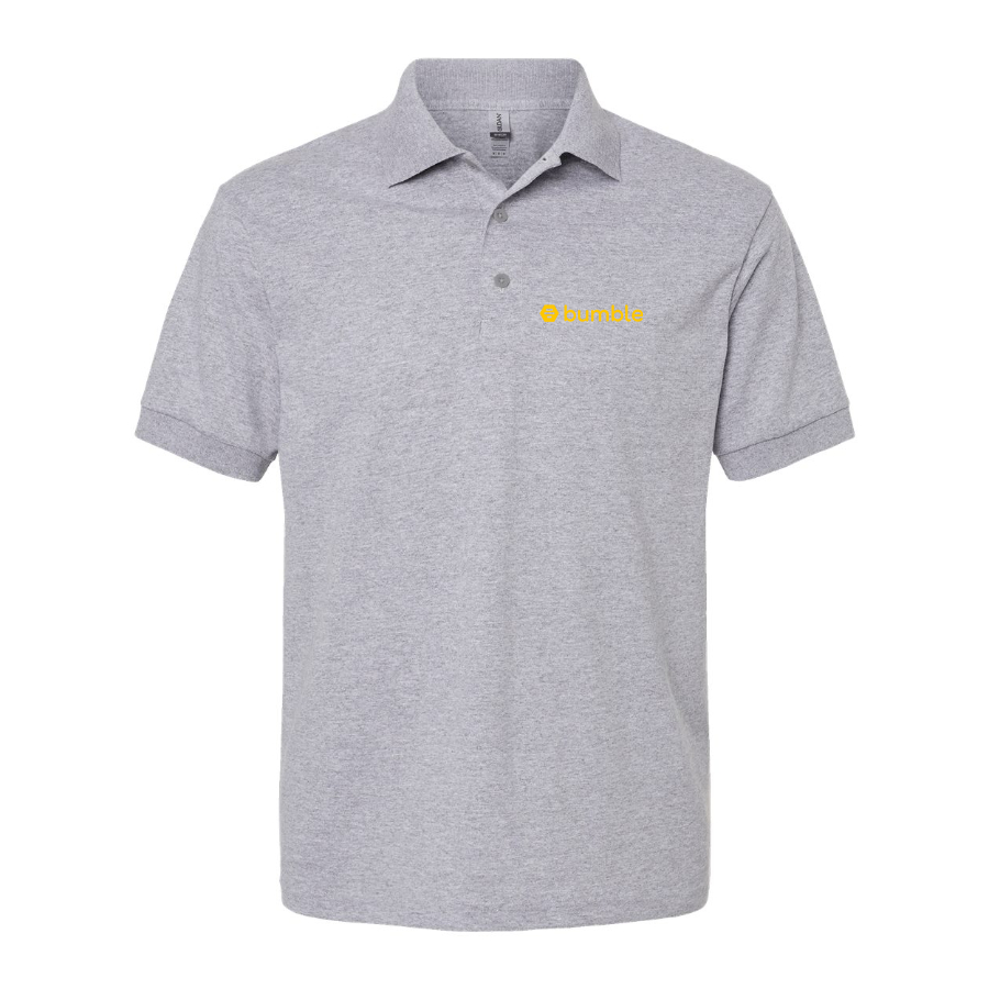 Men's Bumble Logo Dry Blend Polo - Grey