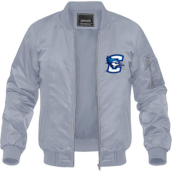 Men's  Creighton Bluejays Lightweight Bomber Jacket Windbreaker Softshell Varsity Jacket Coat