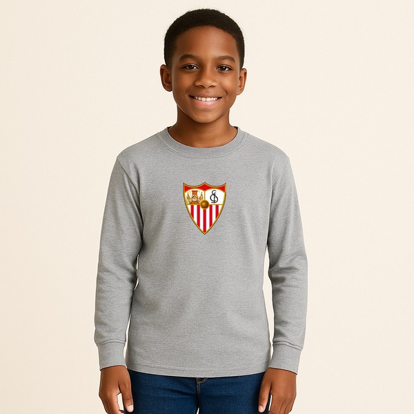 Youth Kids Sevilla FC Long Sleeve T-Shirt