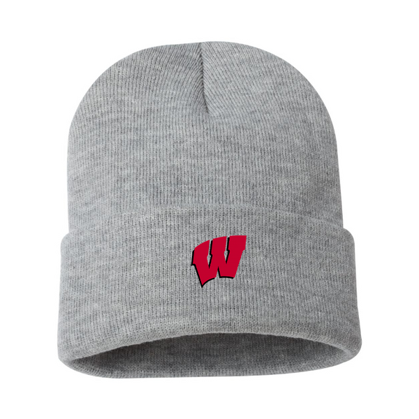 Wisconsin Badgers Logo Beanie Hat