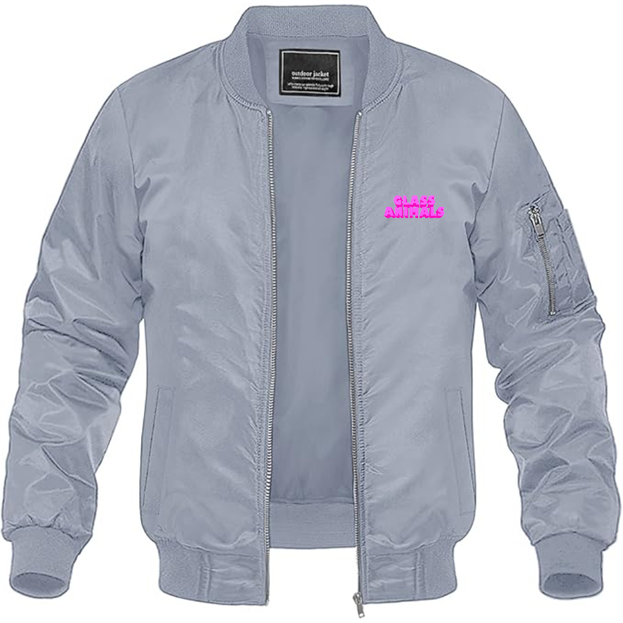 Men's Glass Animals Logo Lightweight Bomber Jacket