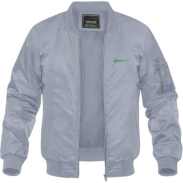 Men's Navitel Logo Lightweight Bomber Jacket Windbreaker Softshell Varsity Jacket Coat