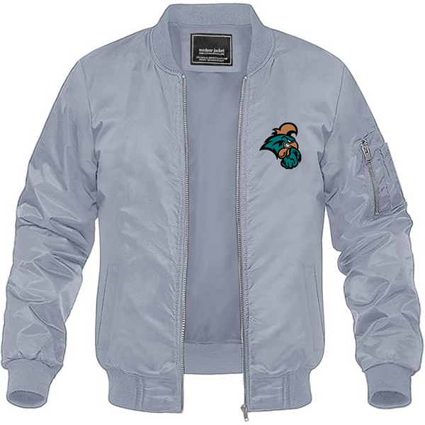 Men's Coastal Carolina Chanticleers Lightweight Bomber Jacket Windbreaker Softshell Varsity Jacket Coat