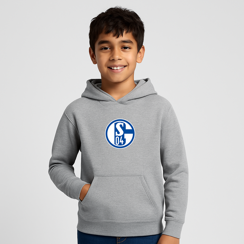 Youth Kids Schalke 04 FC Pullover Hoodie