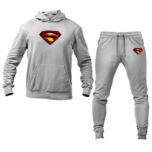 Men's Superman Superhero Hoodie Joggers Set