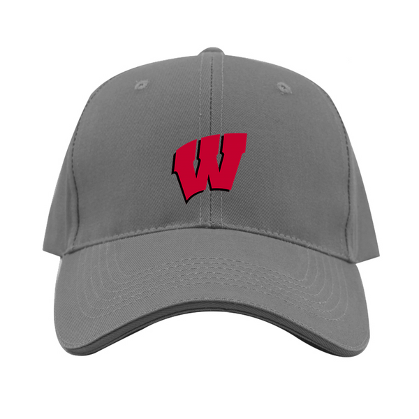 Wisconsin Badgers Logo  Dad Baseball Cap Hat