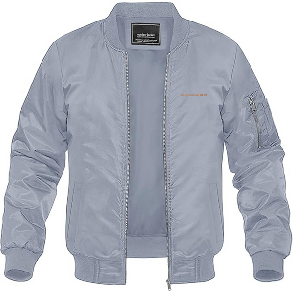Men's Exeed Logo Lightweight Bomber Jacket Windbreaker Softshell Varsity Jacket Coat