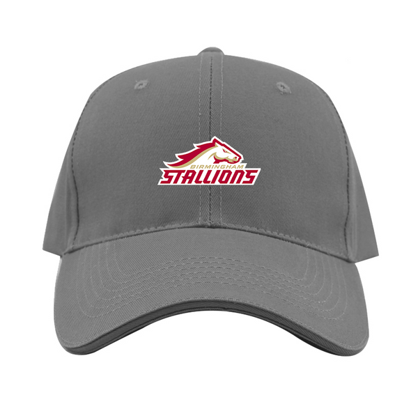 Birmingham Stallions Logo  Dad Baseball Cap Hat