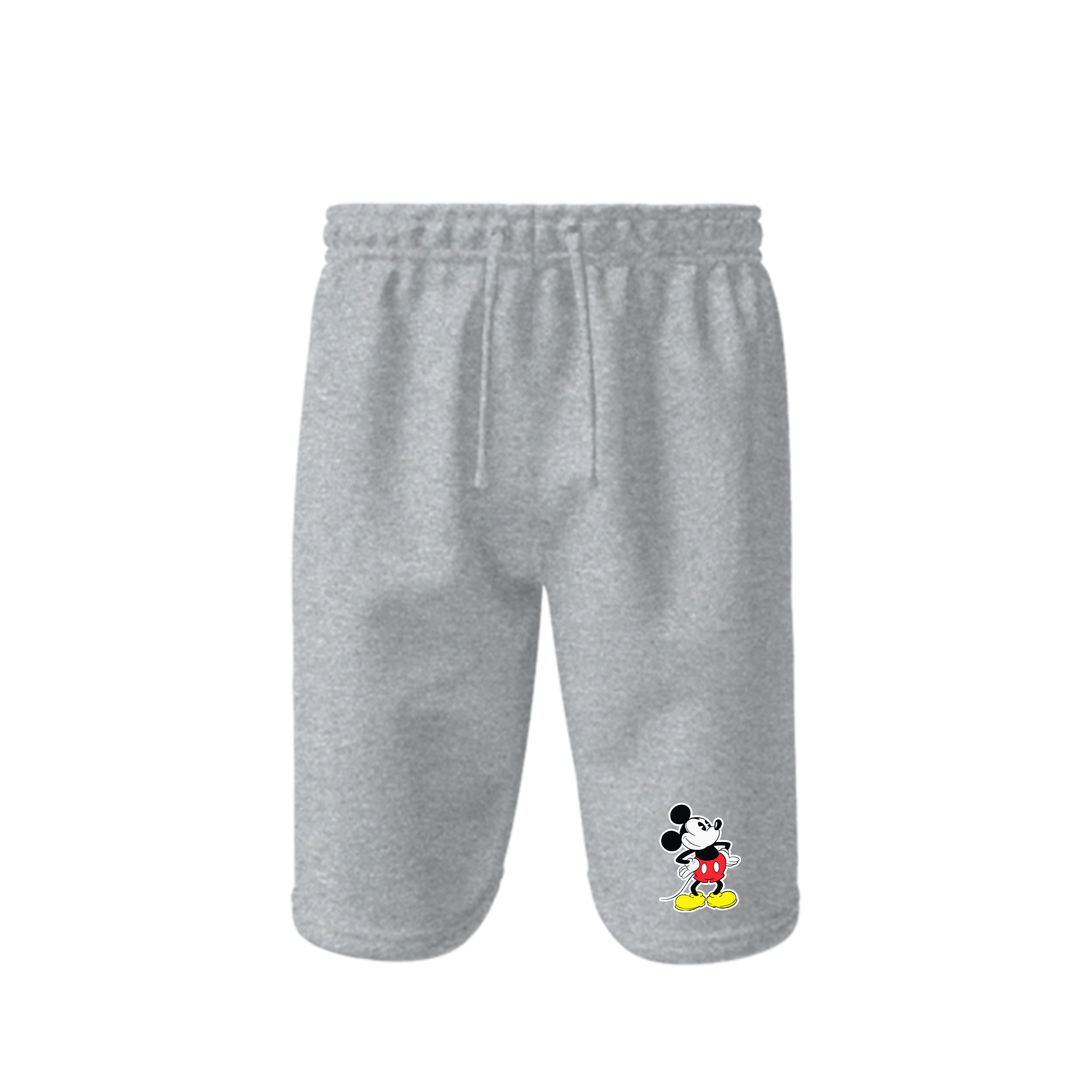 Men's Mickey Mouse Cartoon Athletic Fleece Shorts
