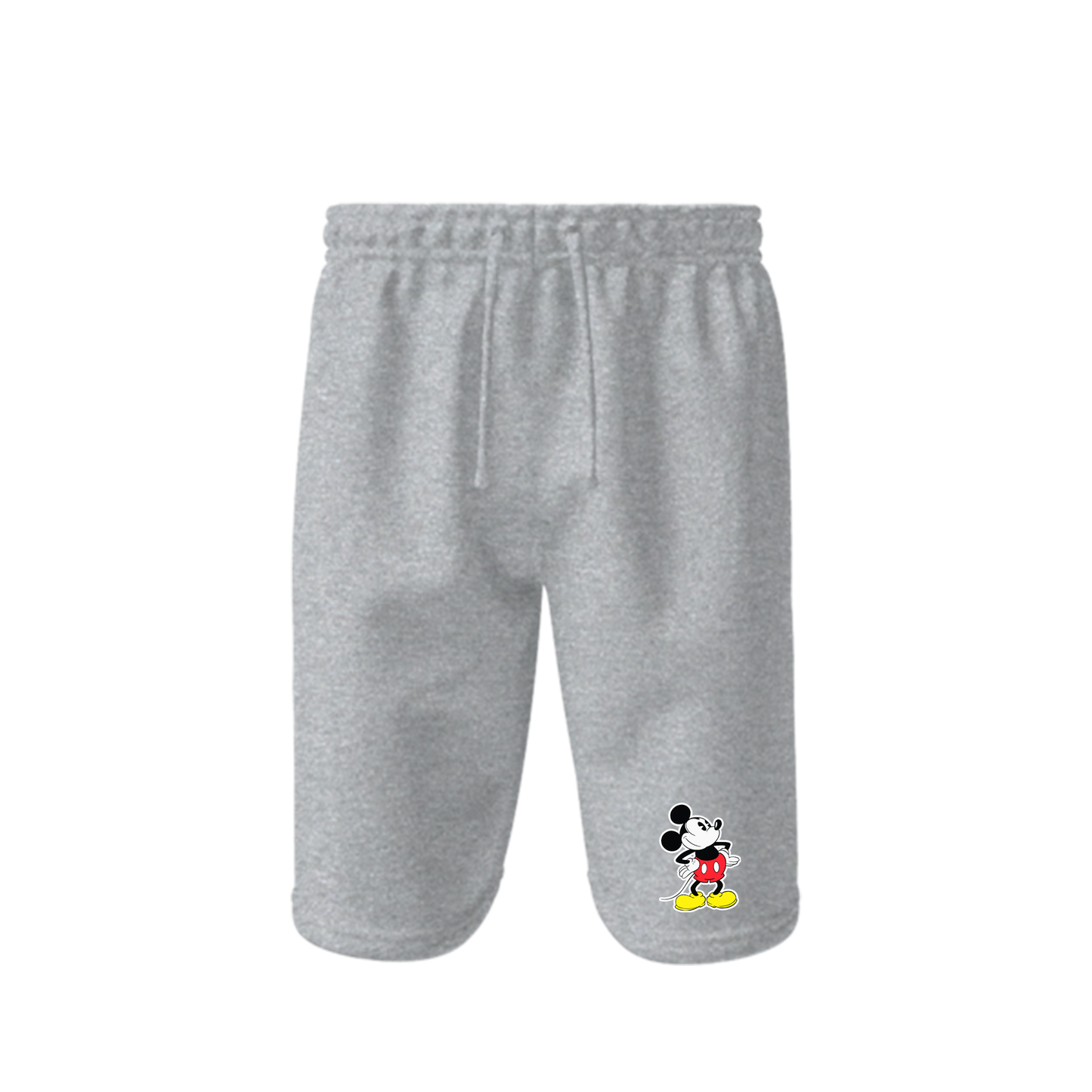 Men's Mickey Mouse Cartoon Athletic Fleece Shorts