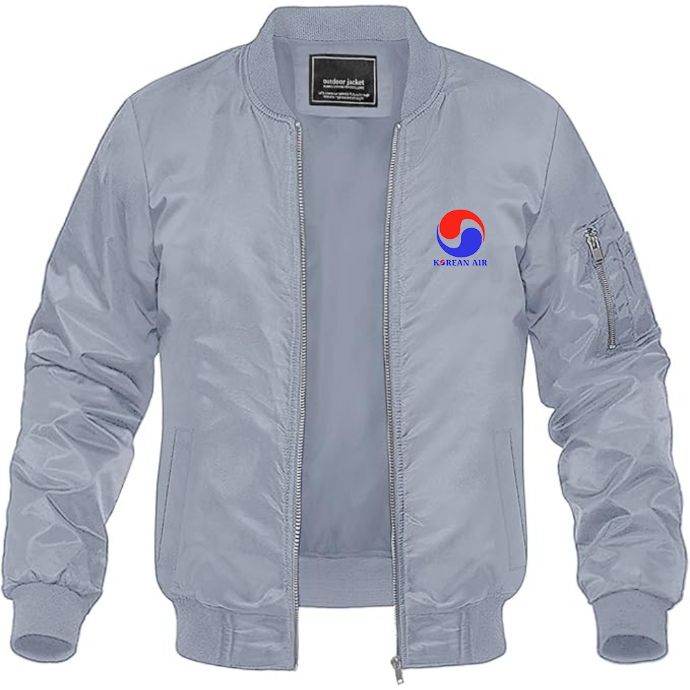 Men's Korean Air Logo Lightweight Bomber Jacket
