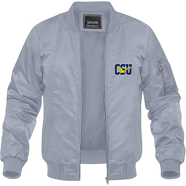 Men's   Coppin State Eagles Lightweight Bomber Jacket Windbreaker Softshell Varsity Jacket Coat